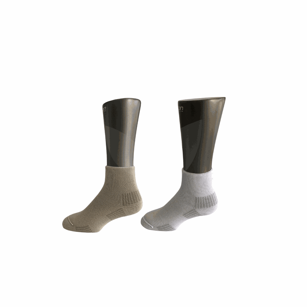 Medias para pie diabético, cortas y cómodas, sin costuras, con tejido suave y suela acolchada, ideales para proteger pies sensibles.