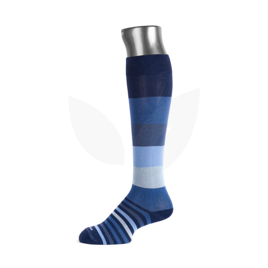 Medias de compresión Medias de compresión graduada con diseño de bloques de colorescon diseño de líneas o bloques azules